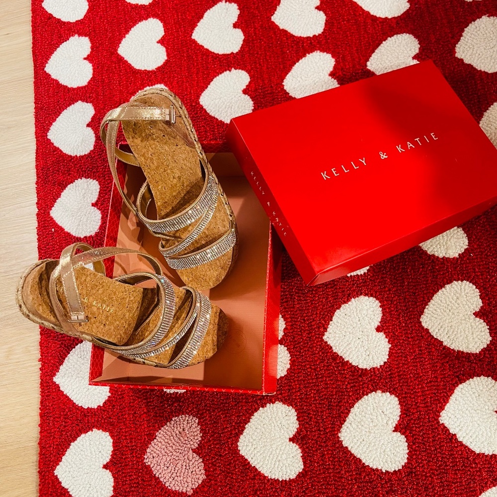 Kelly & Katie Rhinestone Shimmer Sandals